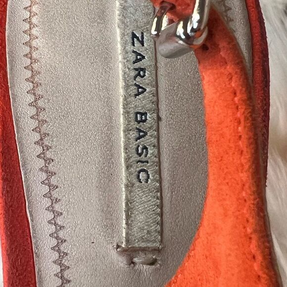 Zara Orange Swing Back Shoes - Picture 6 of 14